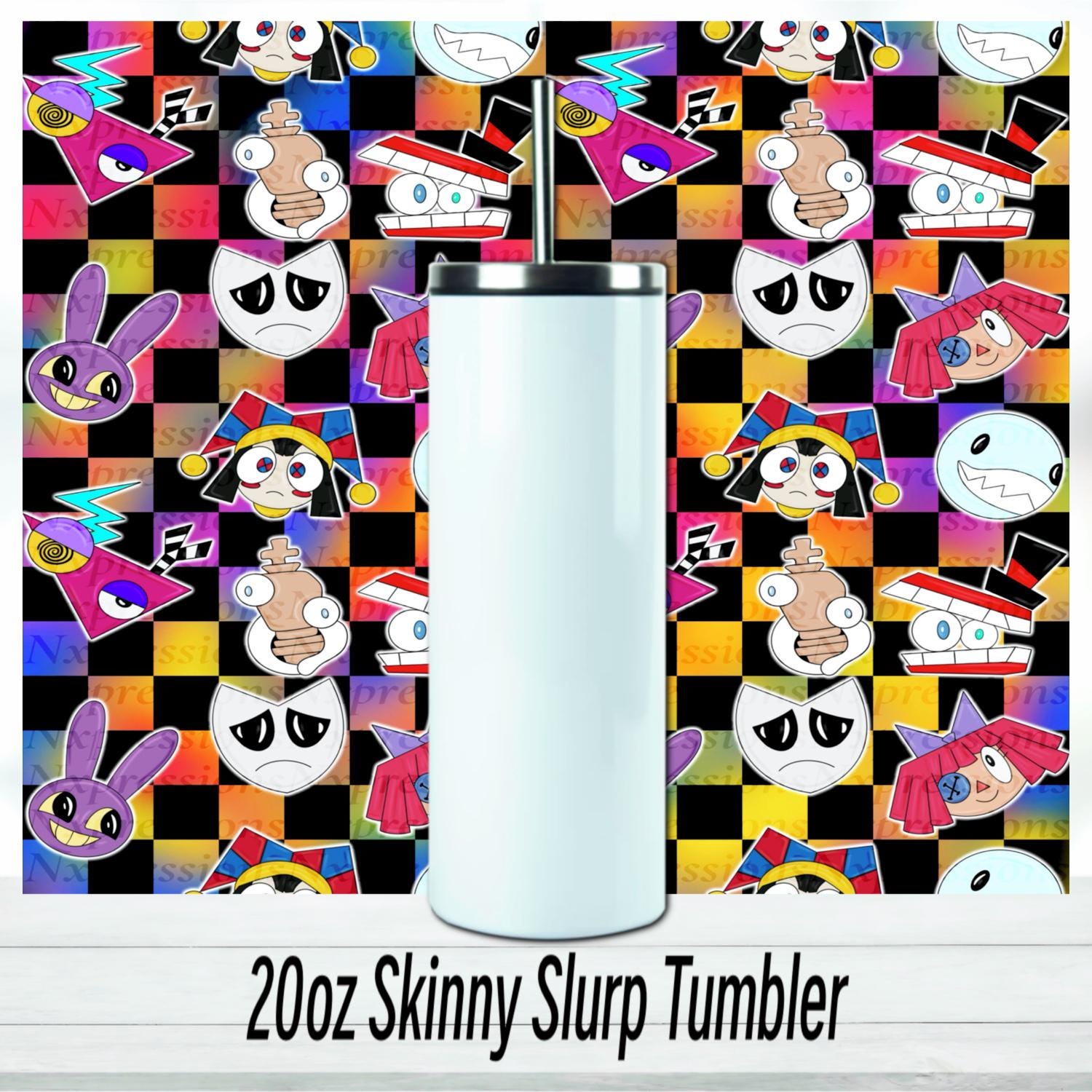 The Crew, Digital Circus 20oz Tumbler: Sublimated Travel Cup