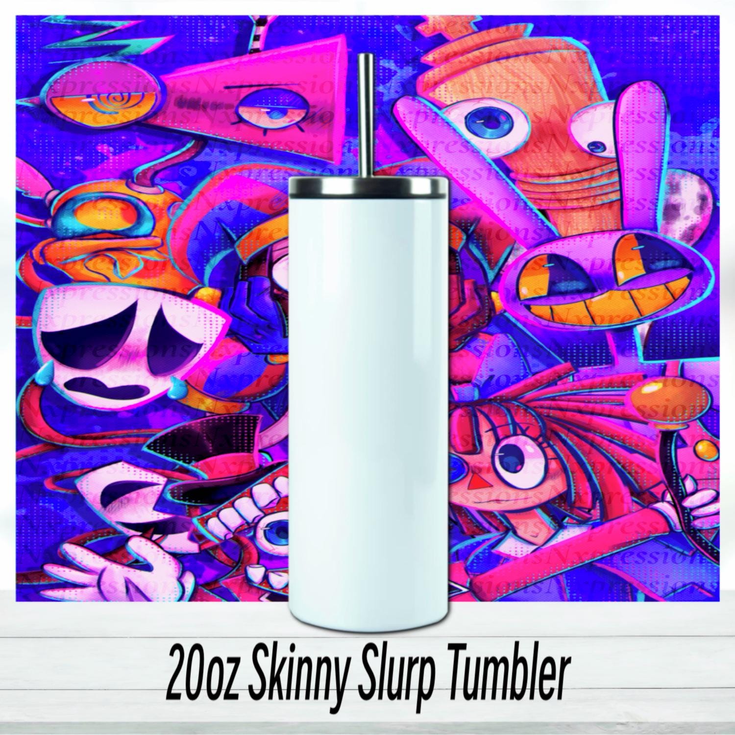 New Digital Circus Tumbler : 20oz Sublimated Travel Cup