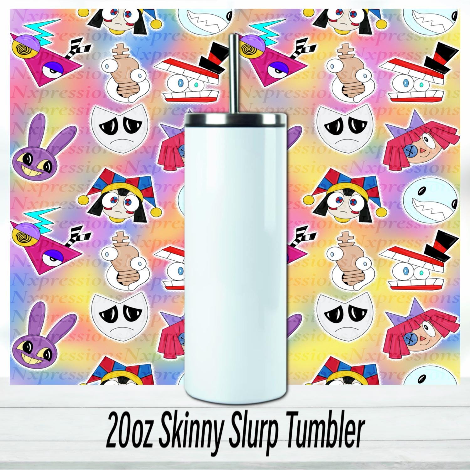 Digital Circus 20oz Tumbler: Sublimated Travel Cup