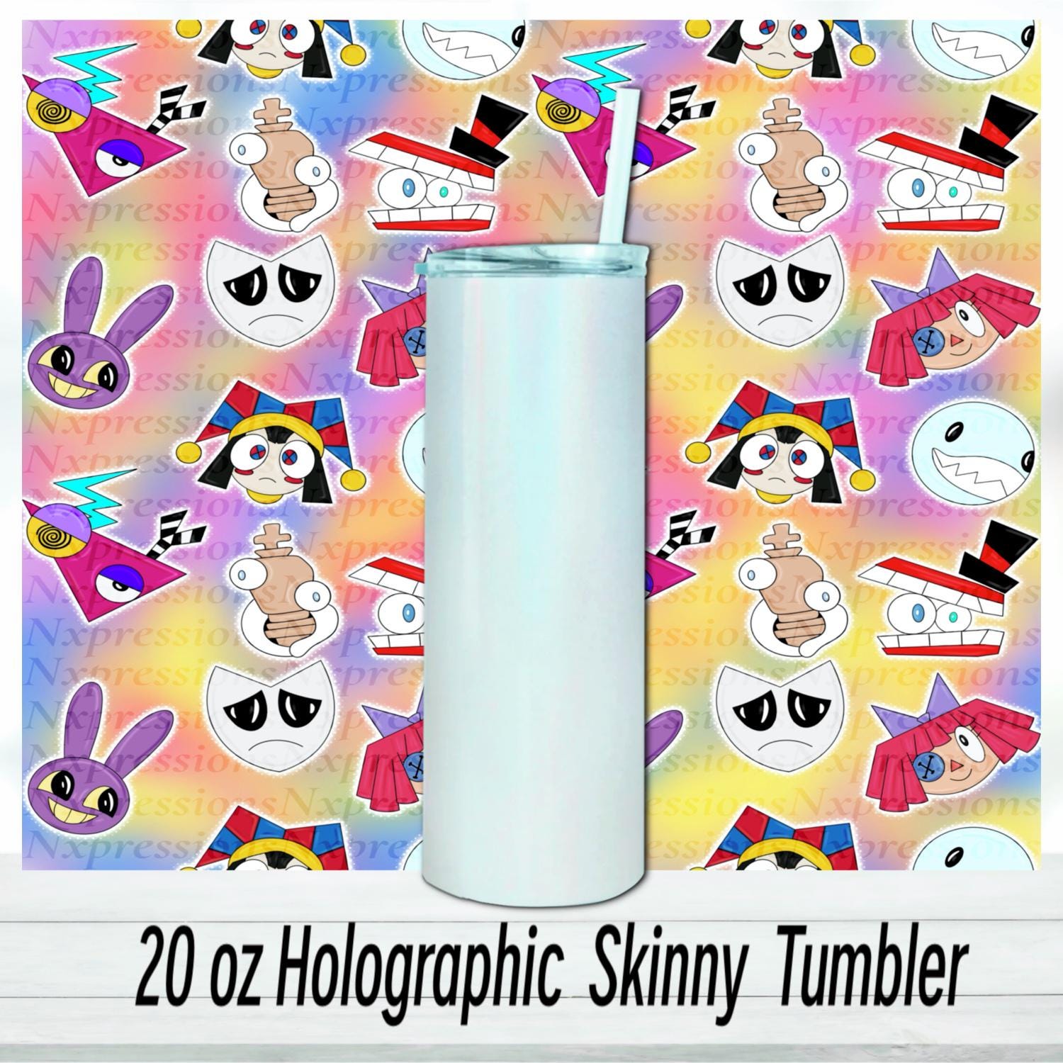 Digital Circus 20oz Tumbler: Sublimated Travel Cup