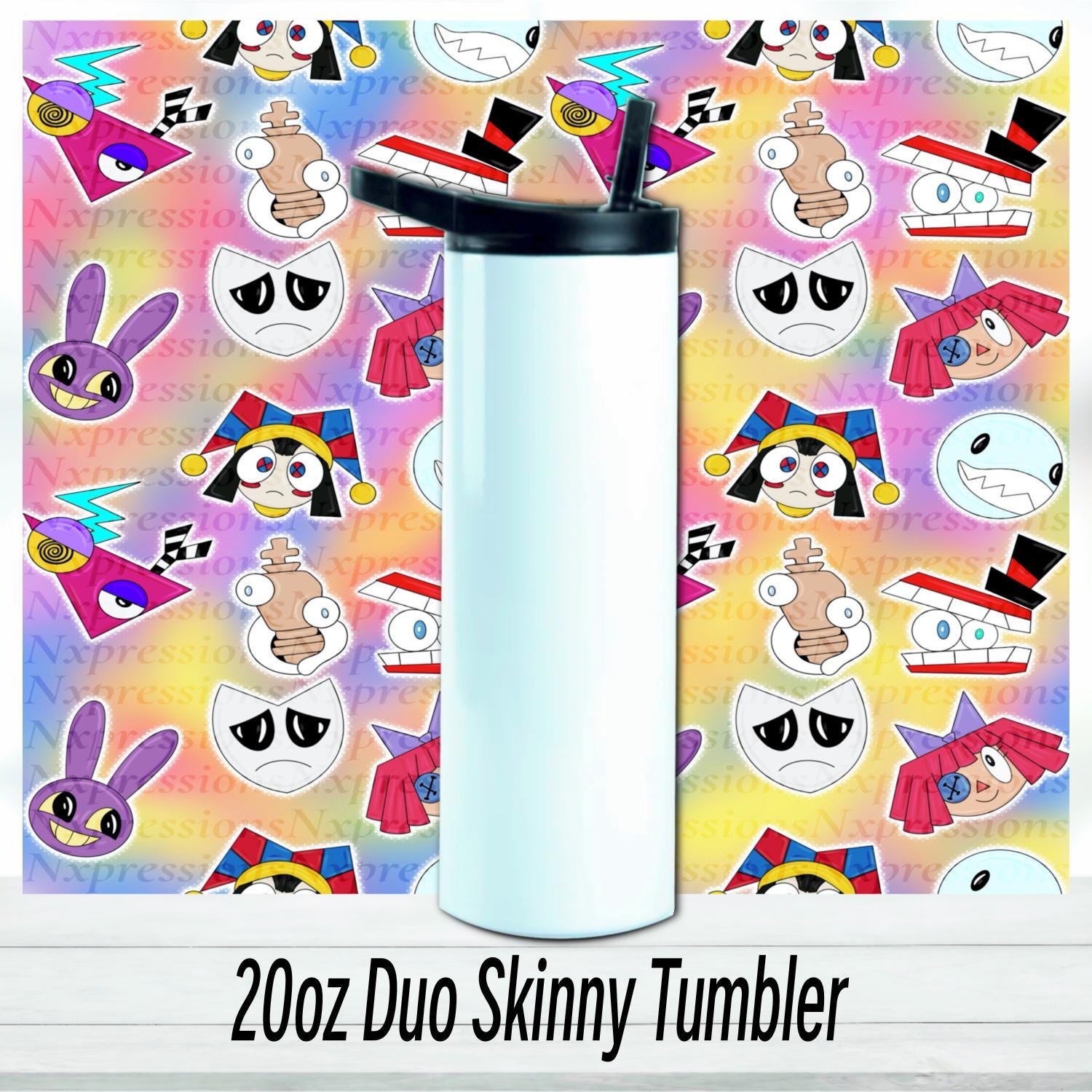 Digital Circus 20oz Tumbler: Sublimated Travel Cup