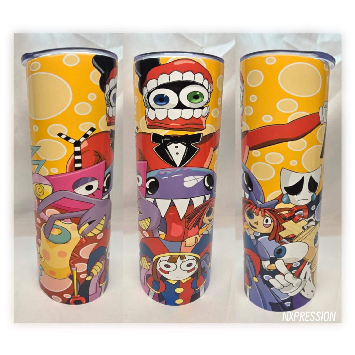 Classic Digital Circus Tumbler : 20oz Sublimated Travel Cup