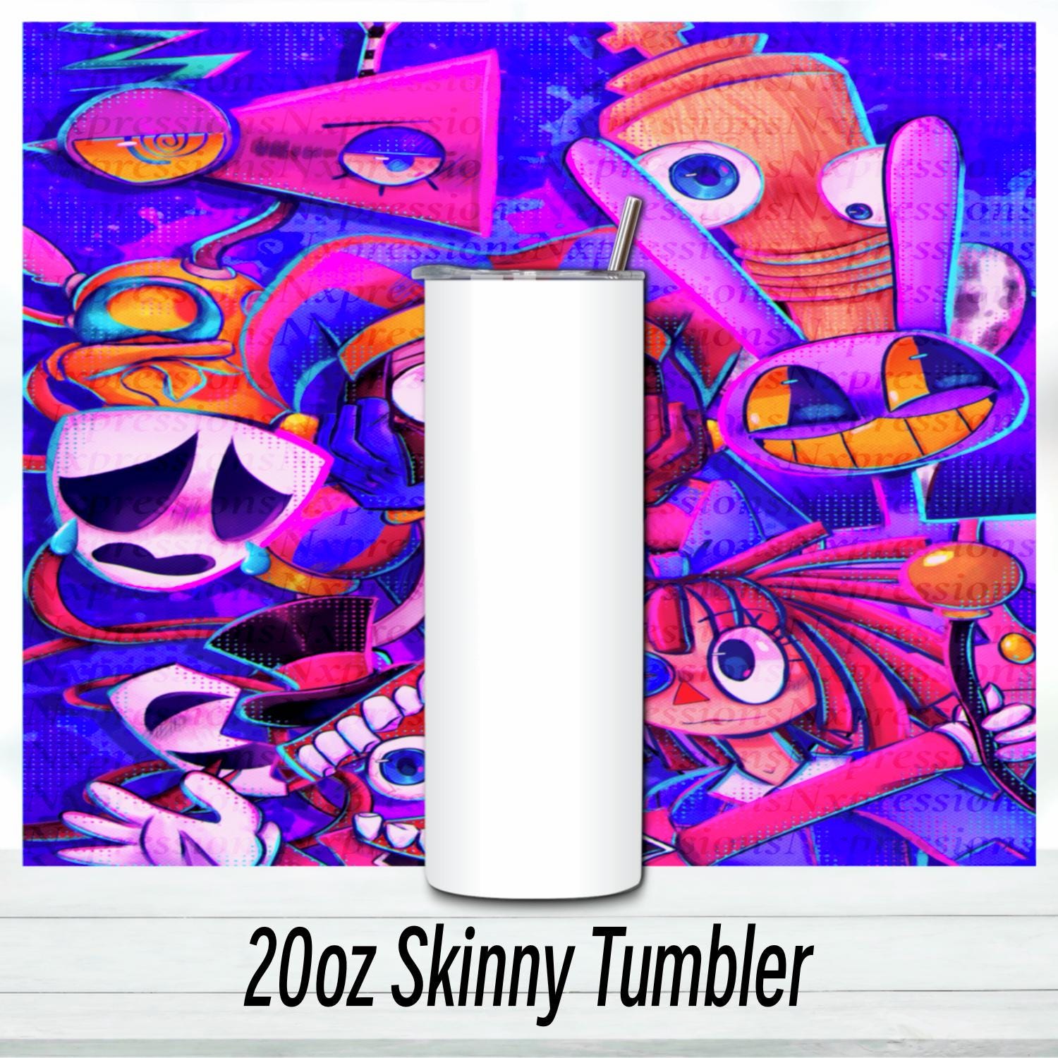 New Digital Circus Tumbler : 20oz Sublimated Travel Cup