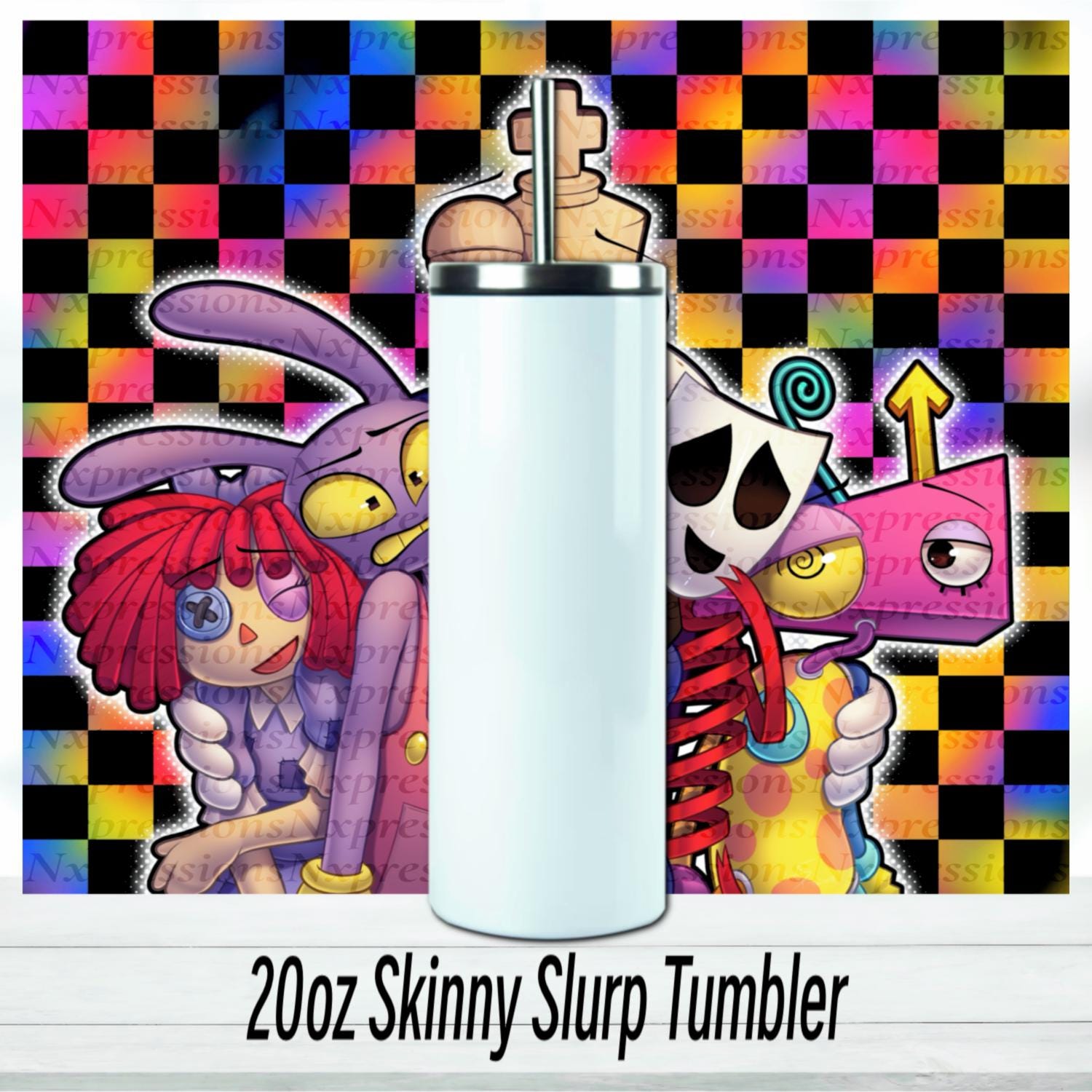Digital Circus Crew Tumbler : 20oz Sublimated Travel Cup