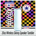 Rainbow checker Converse Tumbler : 20oz Sublimated Travel Cup