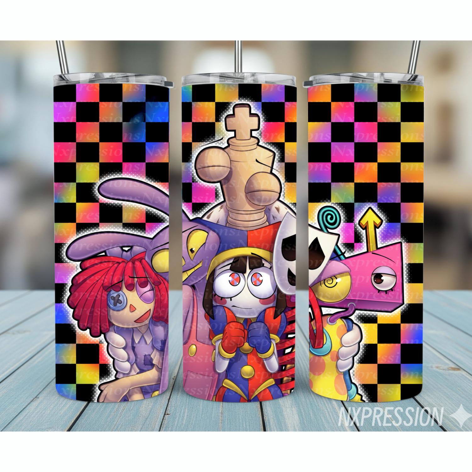 Digital Circus Crew Tumbler : 20oz Sublimated Travel Cup