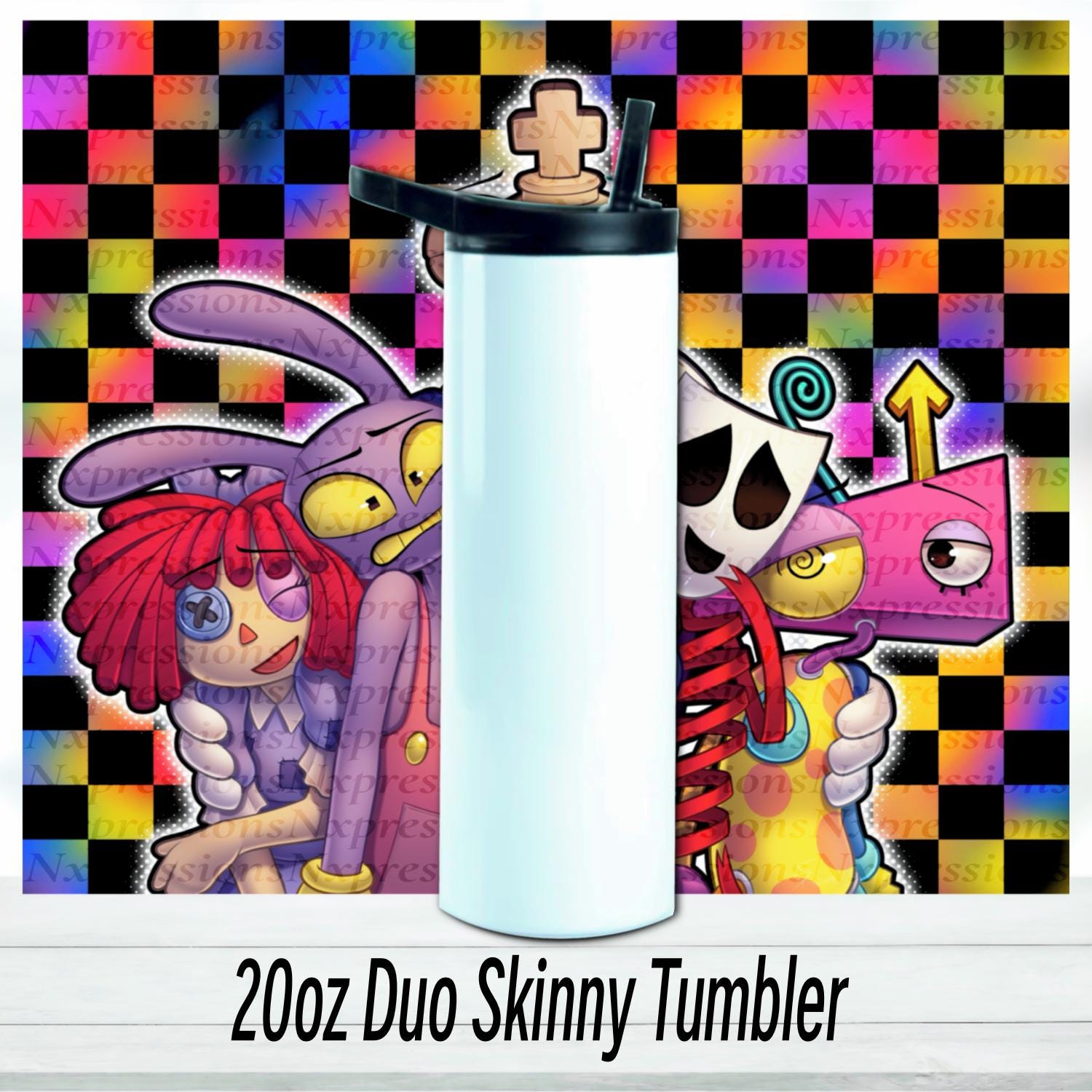 Digital Circus Crew Tumbler : 20oz Sublimated Travel Cup