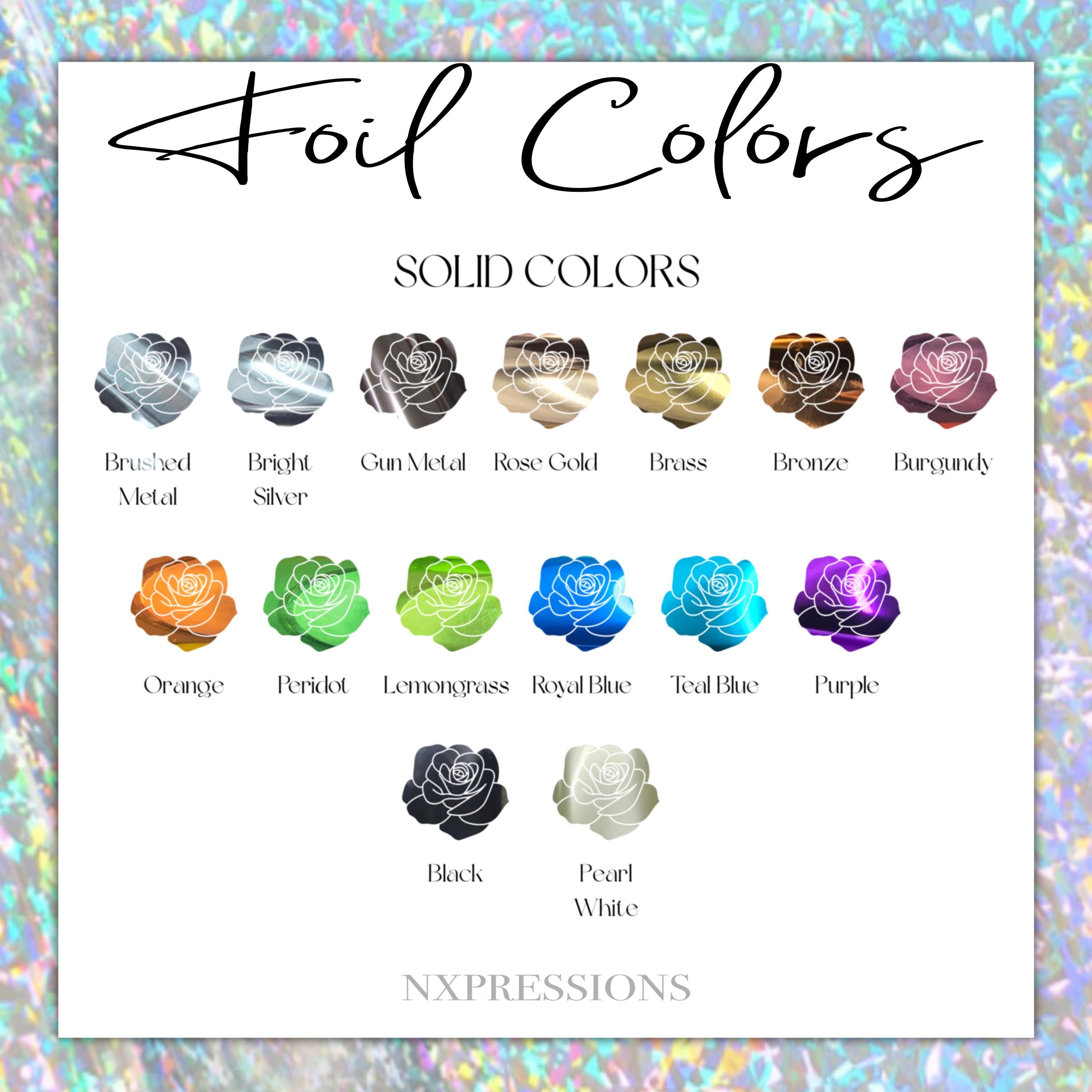 Baby Shower Foiled Nail Art Stickers | Multiple Color Options