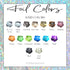 Baby Shower Foiled Nail Art Stickers | Multiple Color Options