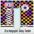 Rainbow checker Converse Tumbler : 20oz Sublimated Travel Cup