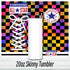 Rainbow checker Converse Tumbler : 20oz Sublimated Travel Cup
