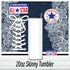 Denim Lace Converse Tumbler : 20oz Sublimated Travel Cup