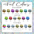 Baby Shower Foiled Nail Art Stickers | Multiple Color Options