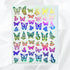 Butterflies Foiled Nail Art Stickers | Multiple Color Options