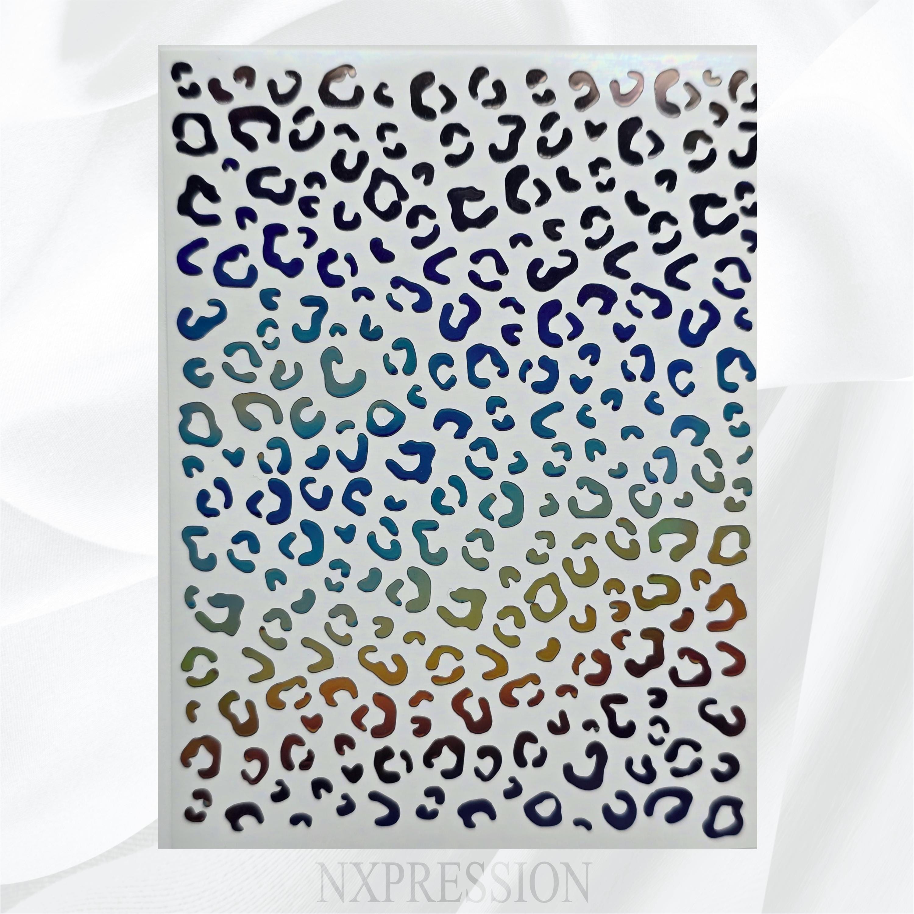 Leopard Vinyl Nail Stickers | Multiple Color Options