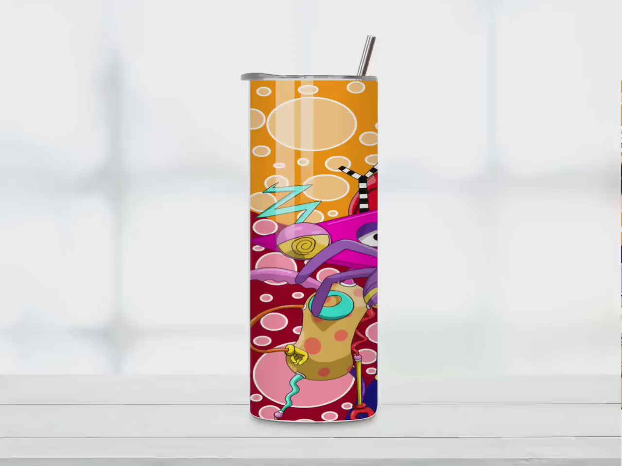 Classic Digital Circus Tumbler : 20oz Sublimated Travel Cup