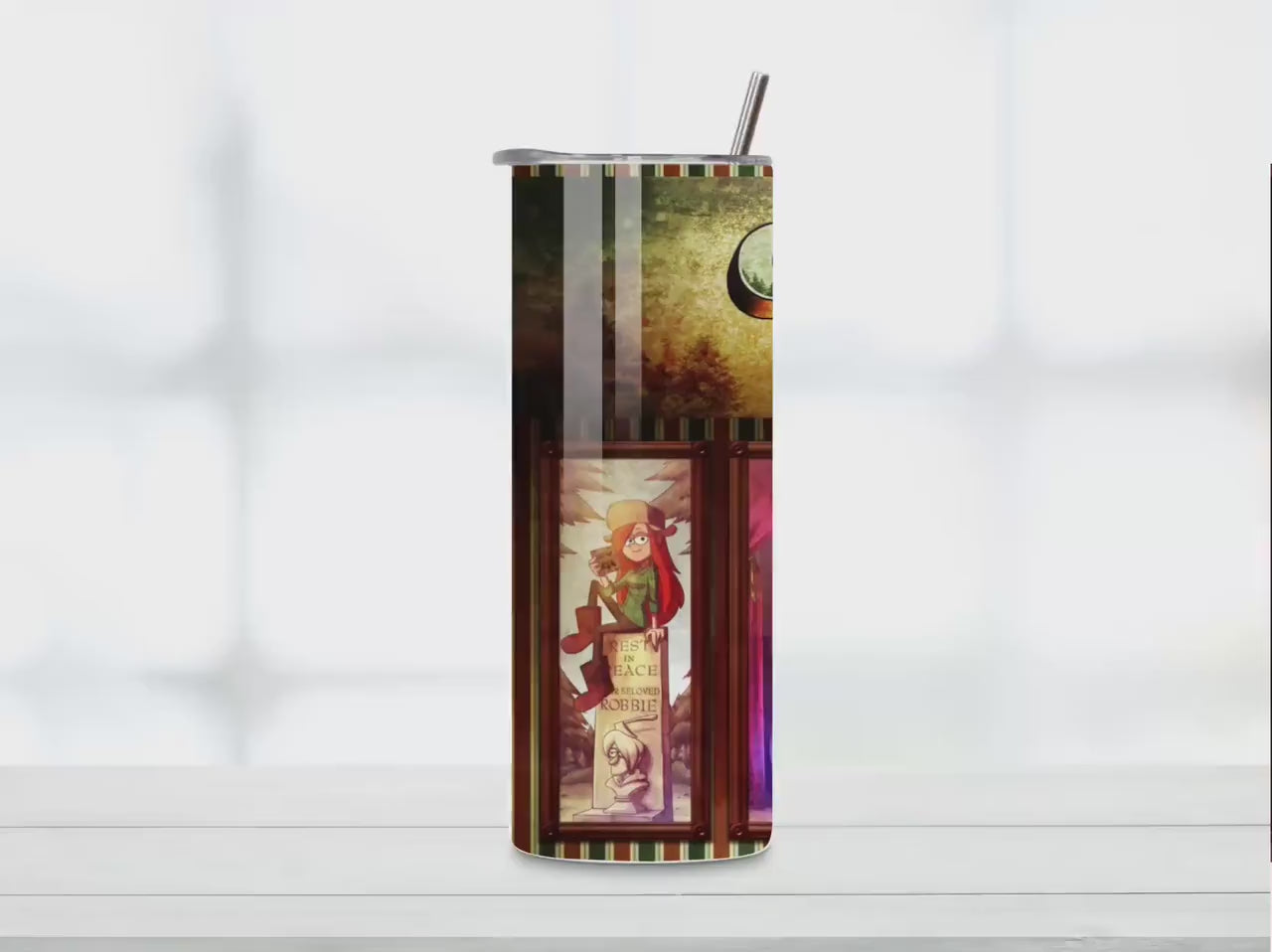 Gravity Falls Tumbler | Insulated Stainless Steel Tumbler 20oz
