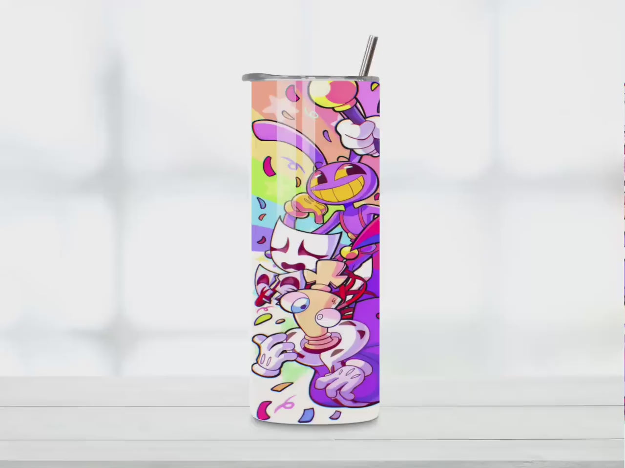 The Digital Circus Crew Tumbler : 20oz Sublimated Travel Cup