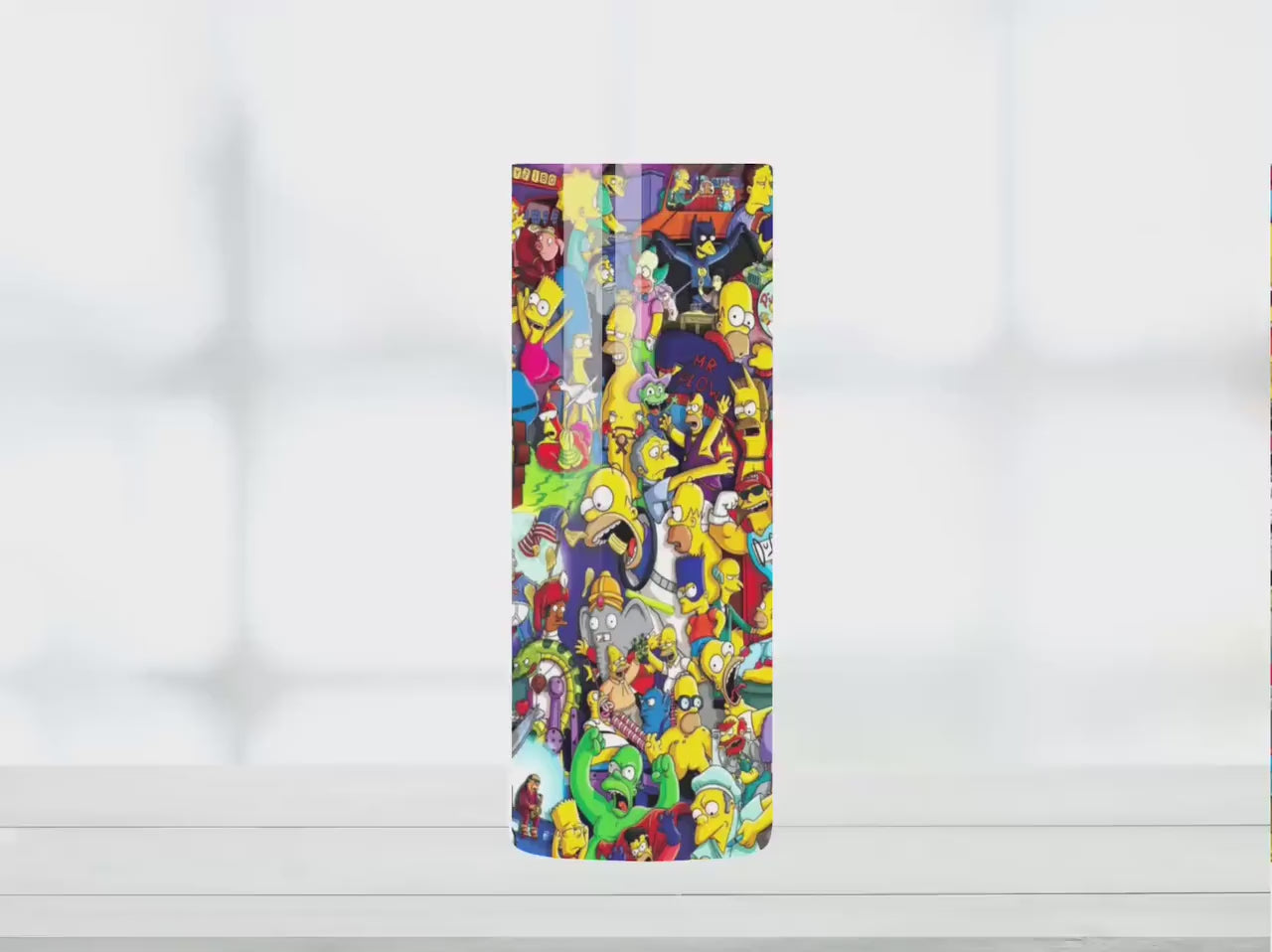 Cartoon Collage 20oz Tumbler | Duo Tumbler | Glitter Tumbler | Holographic Tumbler | Gift