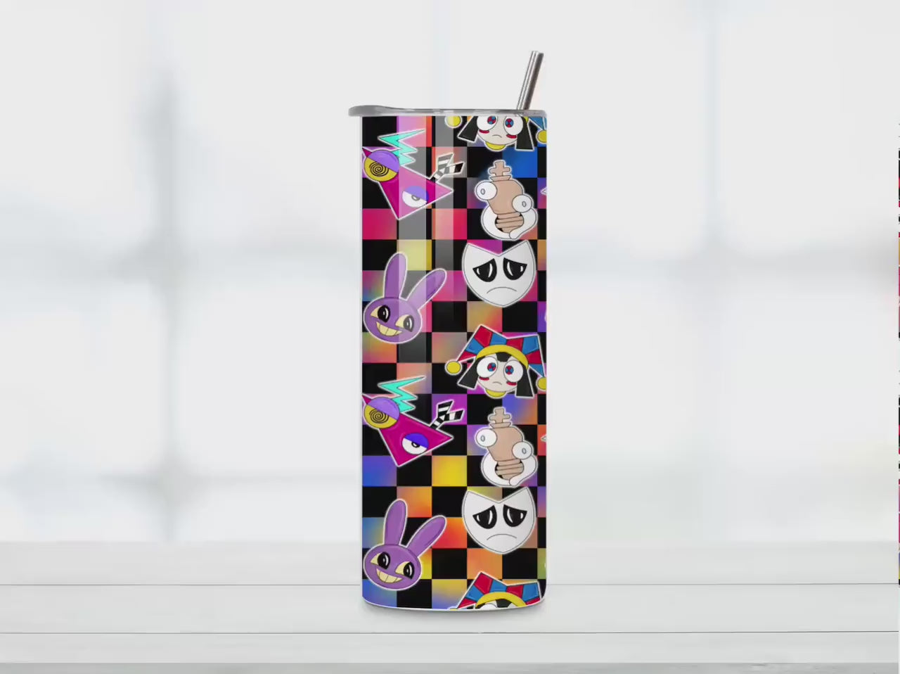 The Crew, Digital Circus 20oz Tumbler: Sublimated Travel Cup