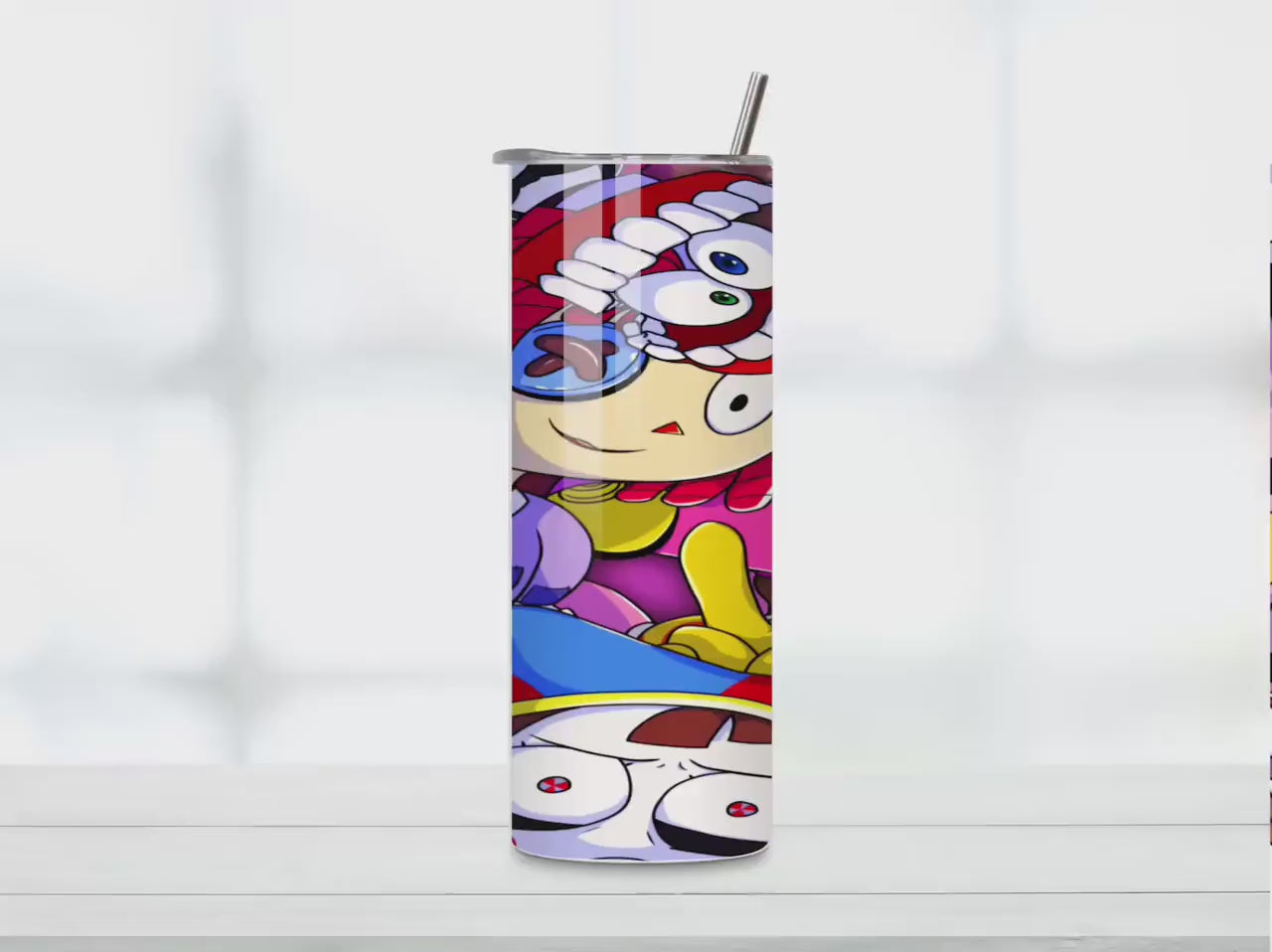 Digital Circus Crew Tumbler : 20oz Sublimated Travel Cup