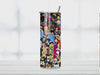 90's Themed Cartoon Tumbler: 20oz Sublimated Tumbler