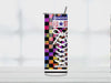 Rainbow checker Converse Tumbler : 20oz Sublimated Travel Cup