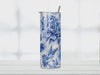 Toile De Jouy Tumbler: 20oz Skinny Travel Cup